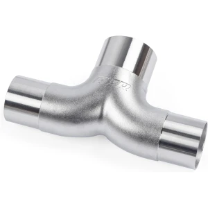 Divisor en T de acero inoxidable fundido APR: de 76 mm (3″) a doble de 63,5 mm (2,5″)
