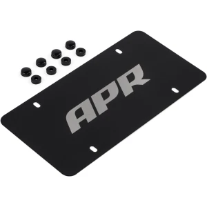 Placa de matrícula APR – Plata sobre negro