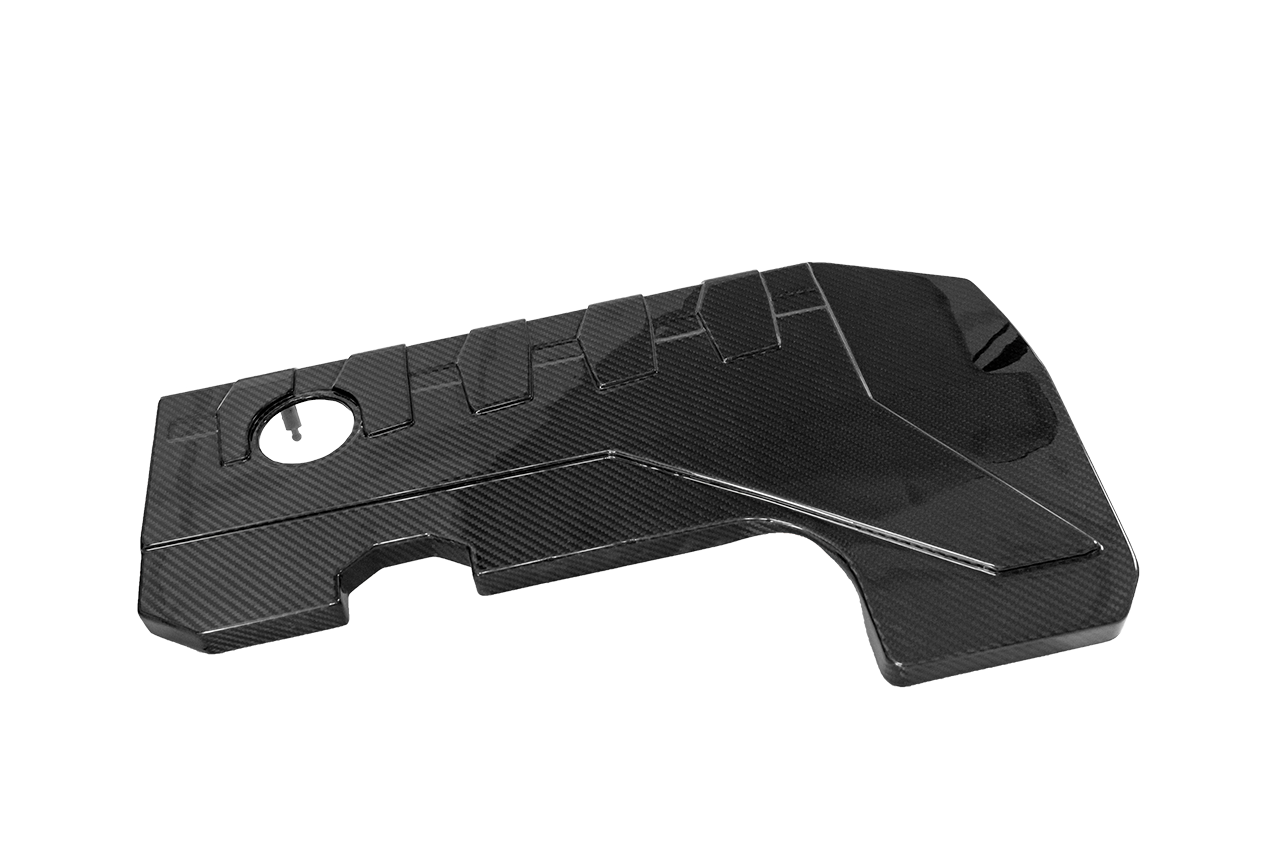 Tapa de motor en carbono HG Motorsport – Audi RS3 8V/8Y, TTRS 8S, Formentor VZ5 2.5 TFSI 400PS