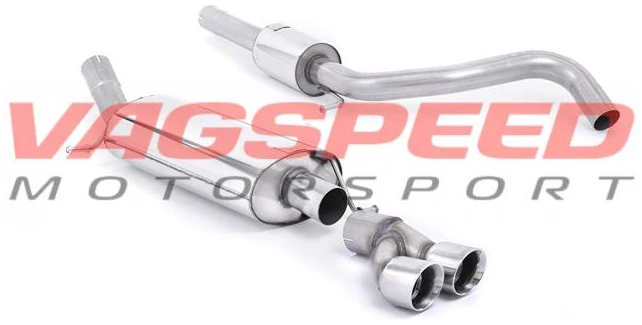 A1 1.4 TFSI S line 122PS colas pulidas Cat-back Milltek
