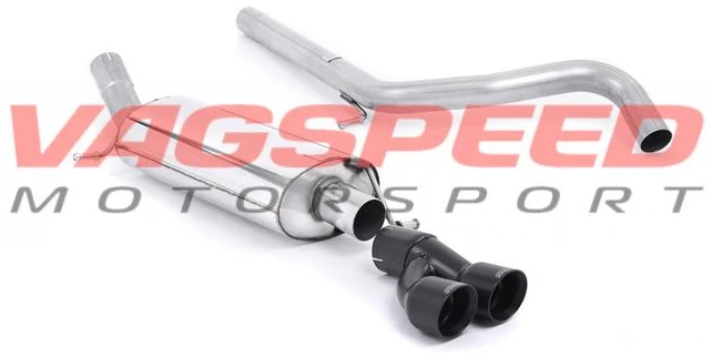 A1 1.4 TFSI S line 122PS colas de carbono Cat-back Milltek