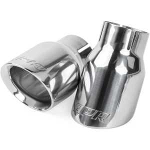 Puntas de corte diagonal de 3,5″ de doble pared APR (plata pulida) – Juego de 2