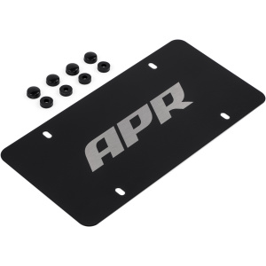Placa de matrícula APR – Plata sobre negro