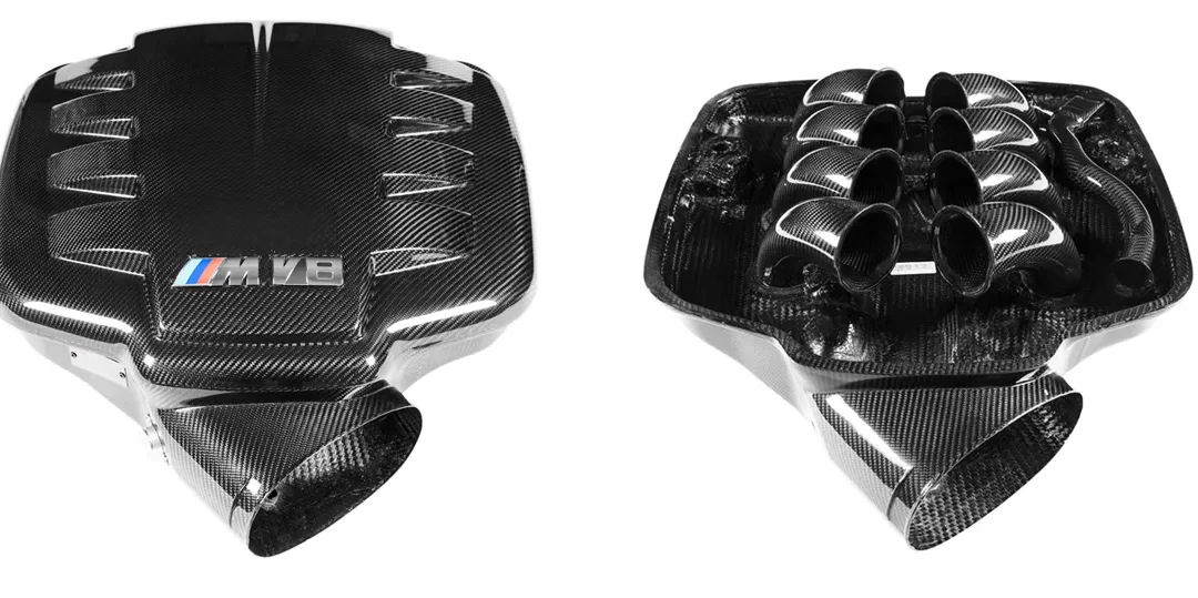 Plenum de admisión de carbono BMW M3 E9X — brillo – Eventuri