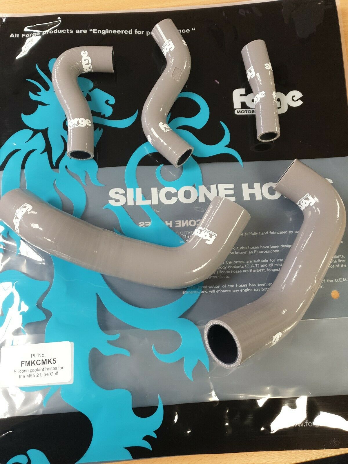 Mangueras inferiores de silicona para refrigerante para Audi, VW y SEAT – Gris