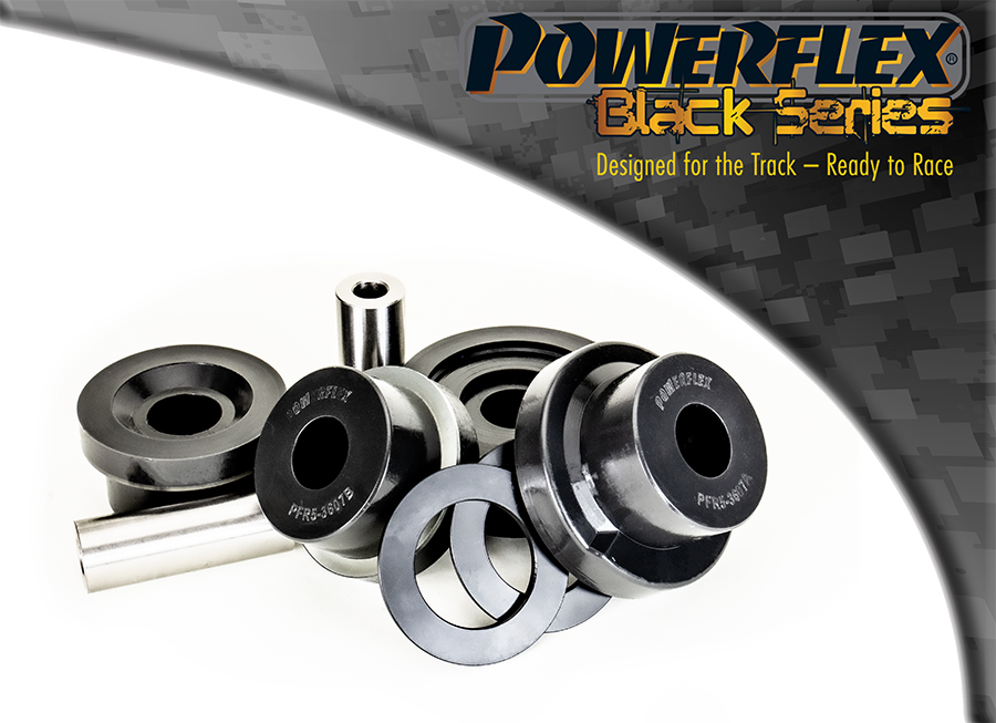 Powerflex PFR5-3607BLK — Silentblocks delanteros del subchasis trasero