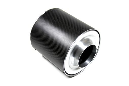 Recipiente de filtro de aire de carbono Pipercross con entradas/salidas de 102 mm O/D