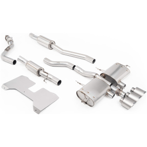 Milltek SSXHO322 — cat-back resonado con válvula para Civic Type R FL5 · titanio